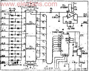 由通用元件组成的8路模拟切换器